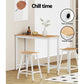 Stool Haven 2x Bar Stools Wooden Chairs Oak