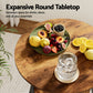 Stool Haven Industrial Bar Table with 2-Tier Organizer Weather-Resistant MDF Top Steel Frame