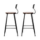 Stool Haven 4x Bar Stools Vintage Metal Chairs