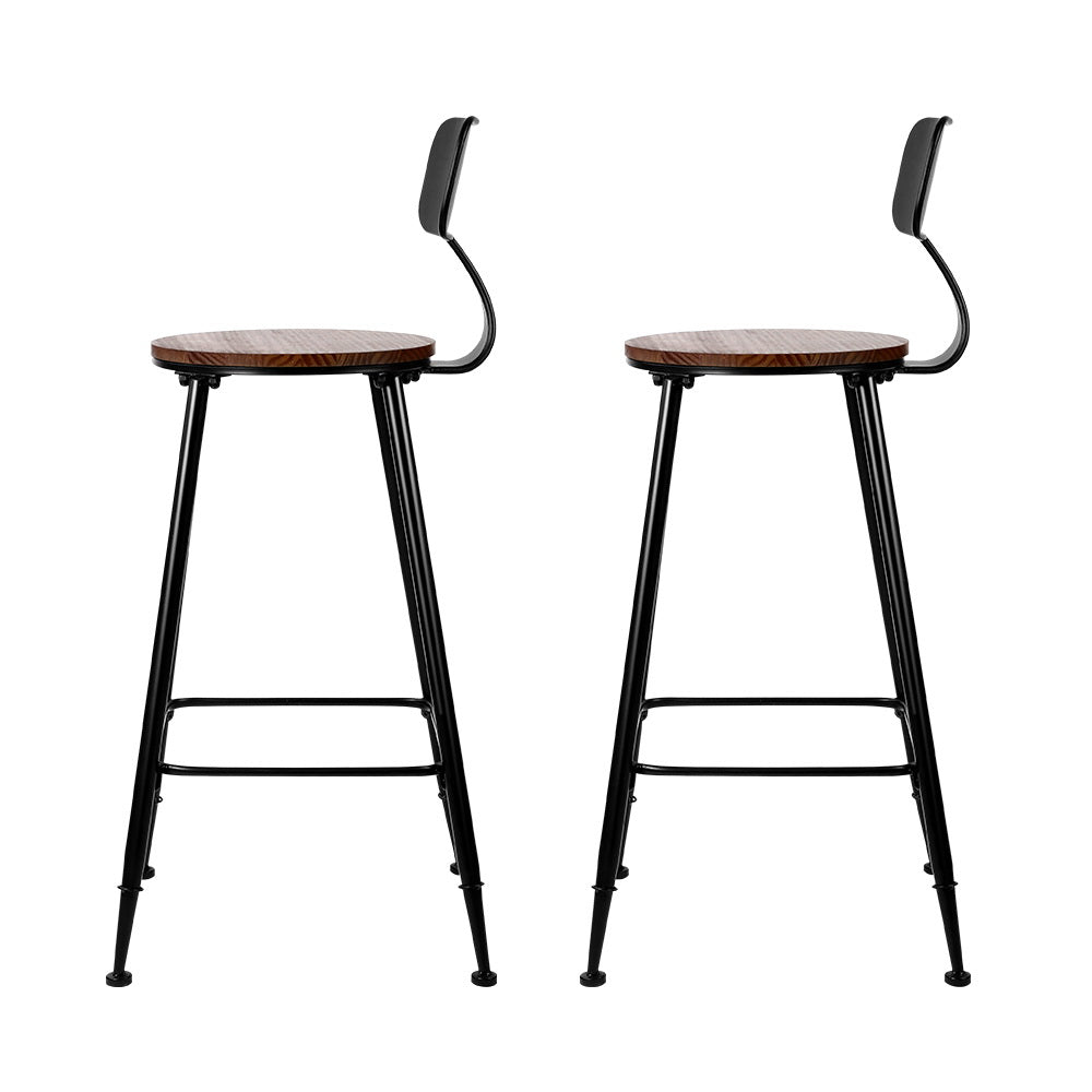 Stool Haven 4x Bar Stools Vintage Metal Chairs