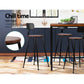 Stool Haven 4x Bar Stools Vintage Metal Chairs