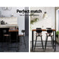 Stool Haven 4x Bar Stools Vintage Metal Chairs