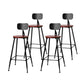 Stool Haven 4x Bar Stools Vintage Metal Chairs