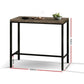 Stool Haven Vintage Industrial High Bar Table for Stool Kitchen Cafe Desk Dark Brown