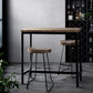 Stool Haven Vintage Industrial High Bar Table for Stool Kitchen Cafe Desk Dark Brown