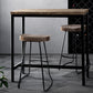 Stool Haven Vintage Industrial High Bar Table for Stool Kitchen Cafe Desk Dark Brown