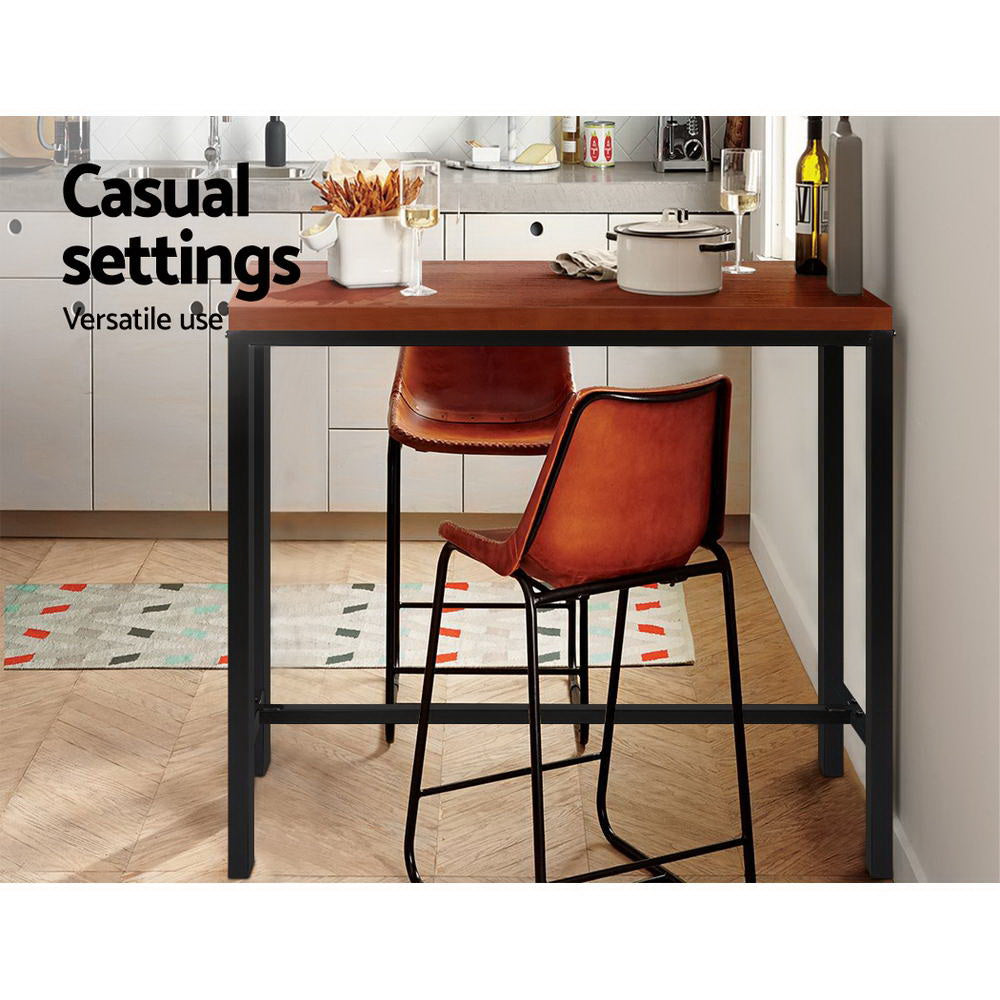 Stool Haven Vintage Bar Table ALEX Retro Pine Wood Metal Frame