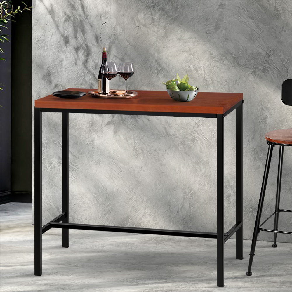 Stool Haven Vintage Bar Table ALEX Retro Pine Wood Metal Frame