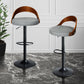 Levede 1x Bar Stool Gas Lift Kitchen Grey