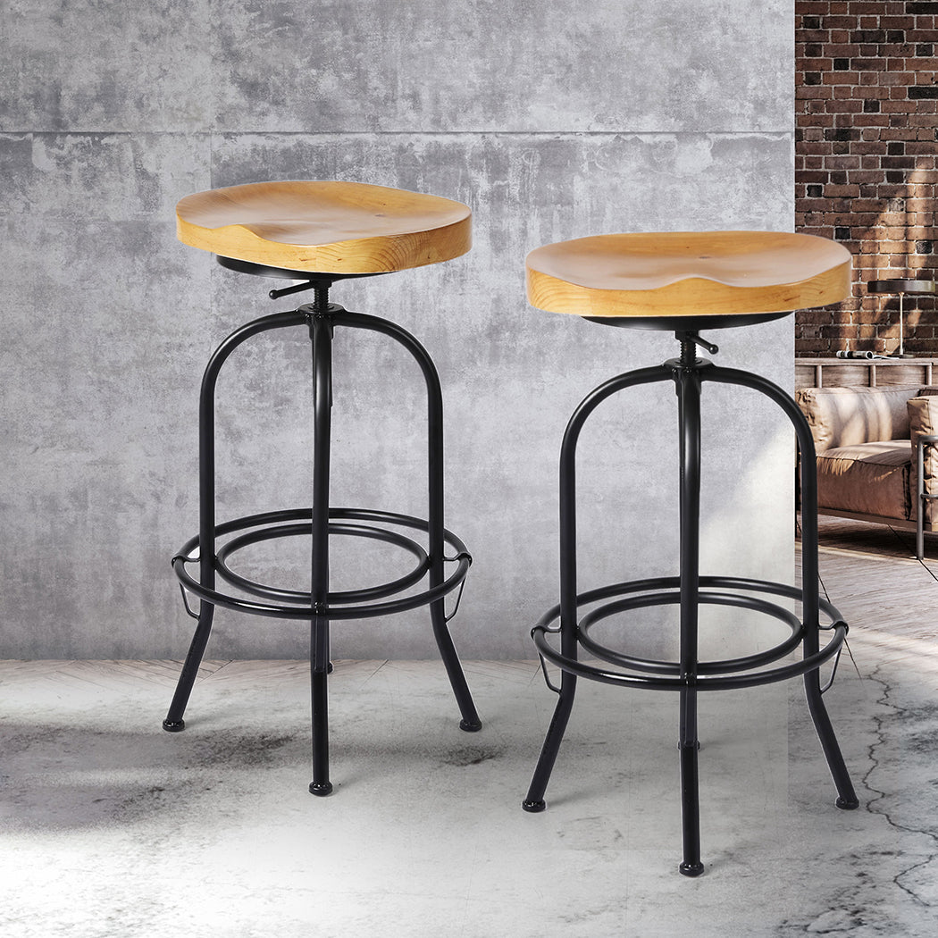 Levede 1xIndustrial Bar Stool Kitchen