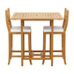Gardeon 5-Piece Outdoor Bar Set Acacia Wood Bistro Patio Table Stools