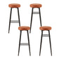 Stool Haven 4x Bar Stools Kitchen Dining Chairs Counter Round PU leather Lane Brown