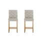 Stool Haven 2x Bar Stools Linen Upholstered Chairs