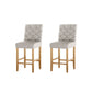 Stool Haven 2x Bar Stools Linen Upholstered Chairs