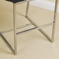 Auburn Modern Leather Bar Chair BarStool In Black