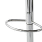 2 Leather Barstools (White) w/ Adjustable Height, 63-85cm