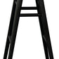 Aria Oval Solid Timber Counter Stool (Black)