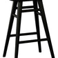 Scandinavian Timber Kitchen Counter Stool (Black)