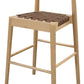 Elliot Leather Kitchen Counter Stool (Natural)