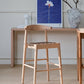 Elliot Leather Kitchen Counter Stool (Natural)