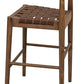 Elliot Leather Kitchen Counter Stool (Walnut)