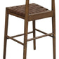 Elliot Leather Kitchen Counter Stool (Walnut)