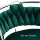 SERENITà 2 x Height Adjustable Swivel Bar Velvet Padded Metal Round Base - Green
