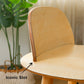 2X Wooden Bar Stool Dining Chair Ash Wood ELISE 65cm