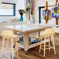 2X Wooden Bar Stool Dining Chair Ash Wood ELISE 65cm