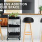 2X Wooden Bar Stool Dining Chair Leather LEILA 72cm BLACK