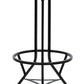 Industrial Wooden Iron Swivel Bar Stool - Black Rustic