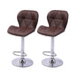 Levede 2x Bar Stool Swivel Gas Lift Brown