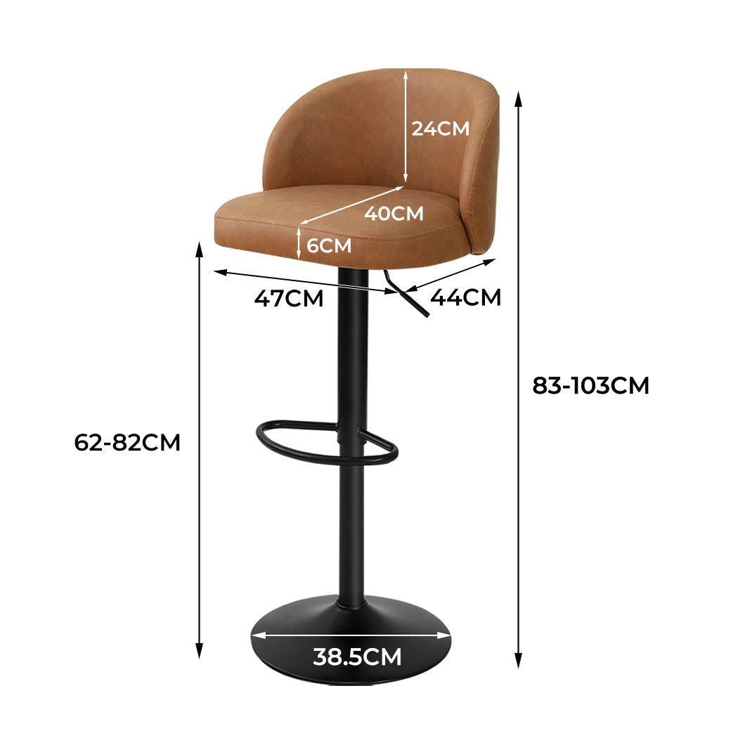 Levede Rolling Bar Stool