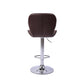 Levede 2x Bar Stool Swivel Gas Lift Brown