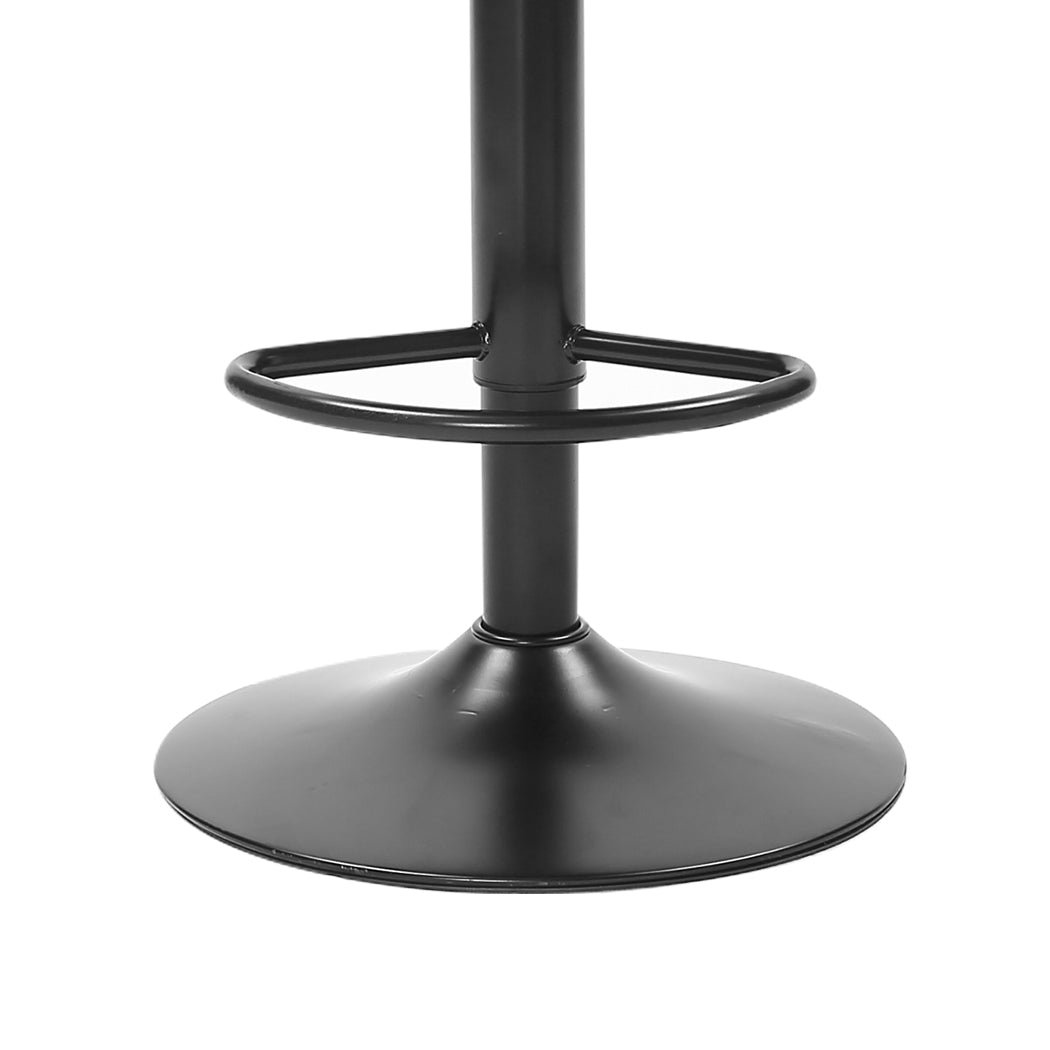 2x Bar Stools Stool Kitchen Chairs Swivel Grey
